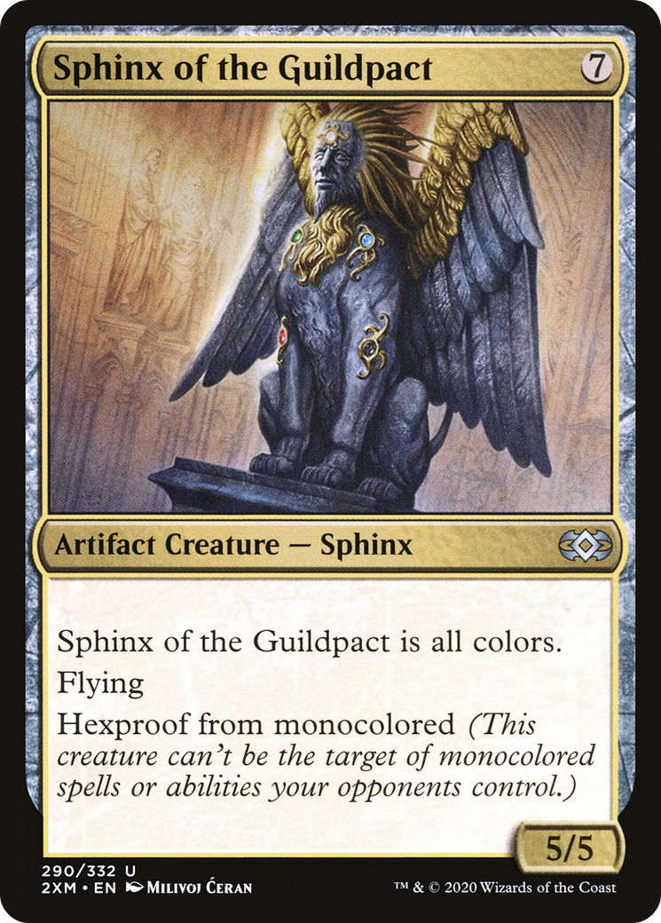 Image of Sphinx of the Guildpact (2XM-290) - Double Masters Foil
