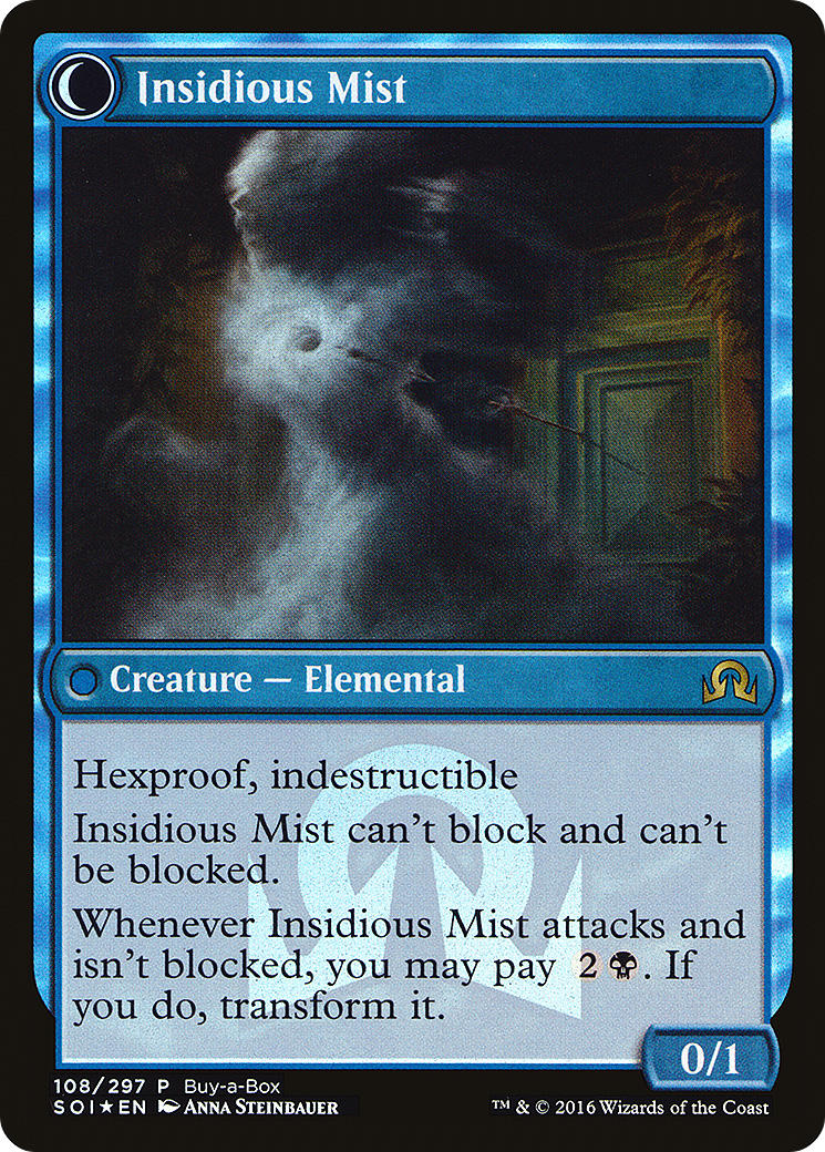 Image of Elusive Tormentor (BABP-108) - Shadows over Innistrad Promos: (Double Faced Transform) Foil