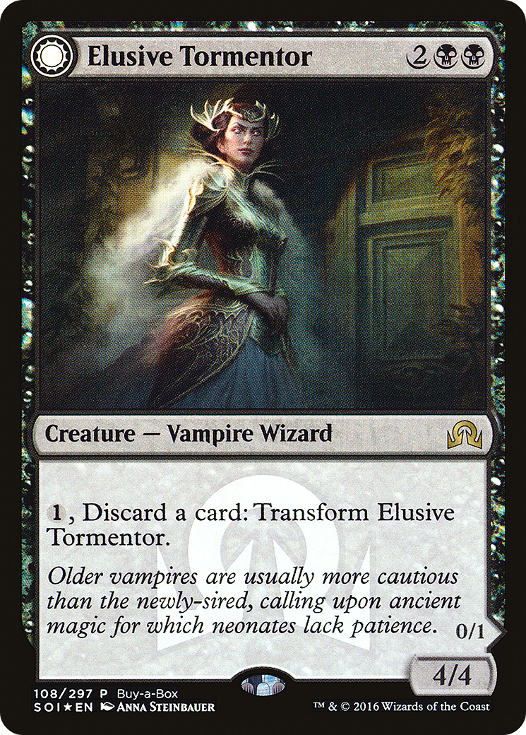 Image of Elusive Tormentor (BABP-108) - Shadows over Innistrad Promos: (Double Faced Transform) Foil