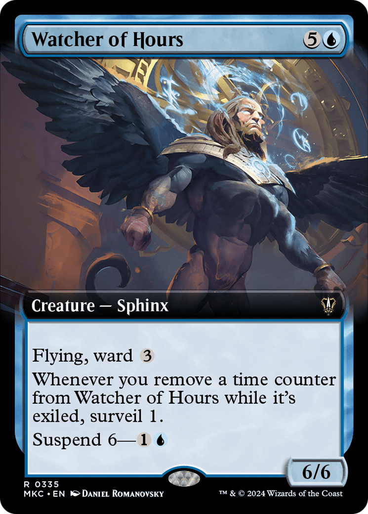 Image of Watcher of Hours (Extended Art) (MKC-335) - Murders at Karlov Manor Commander: (Extended Art)