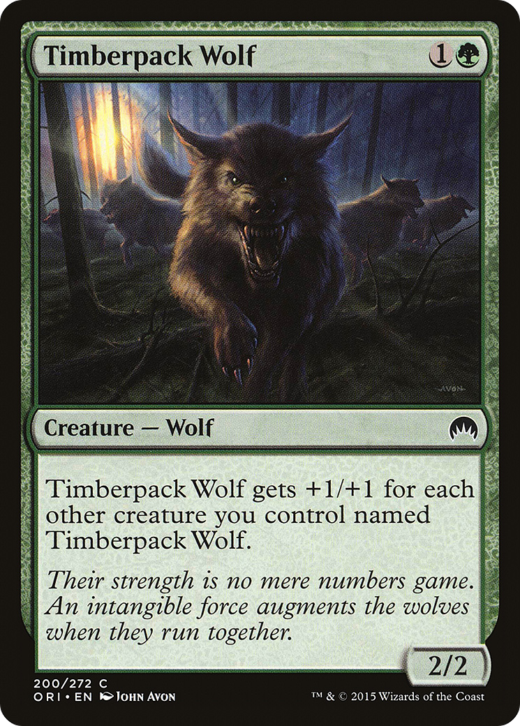 Image of Timberpack Wolf (ORI-200) - Magic Origins Foil