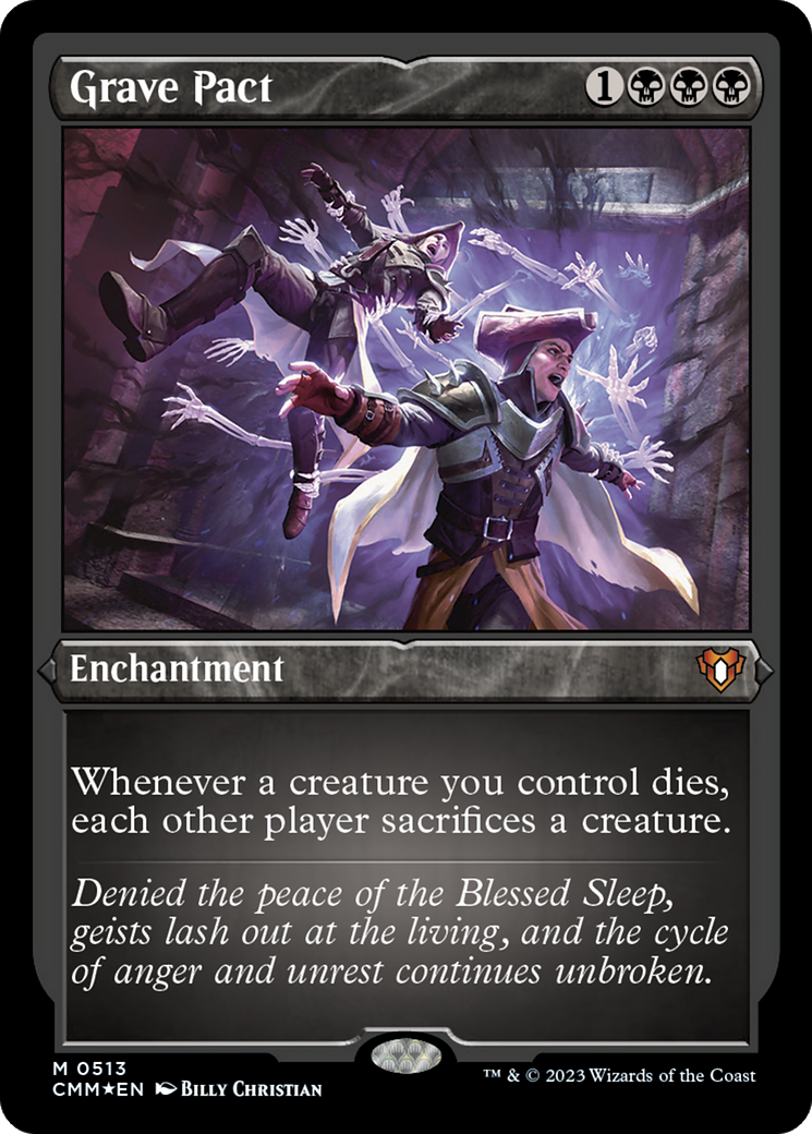 Image of Grave Pact (CMM-513) - Commander Masters Etched Foil