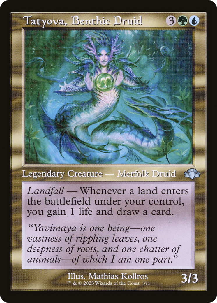 Image of Tatyova, Benthic Druid (Retro Frame) (DMR-371) - Dominaria Remastered
