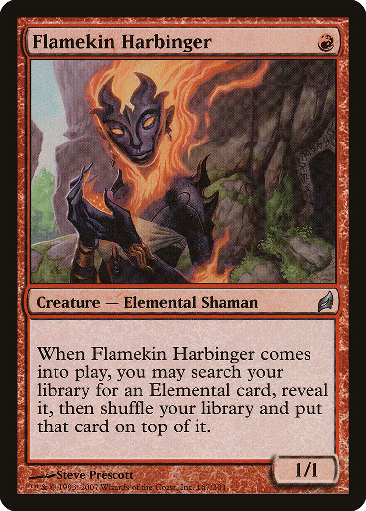Image of Flamekin Harbinger (LRW-167) - Lorwyn Foil