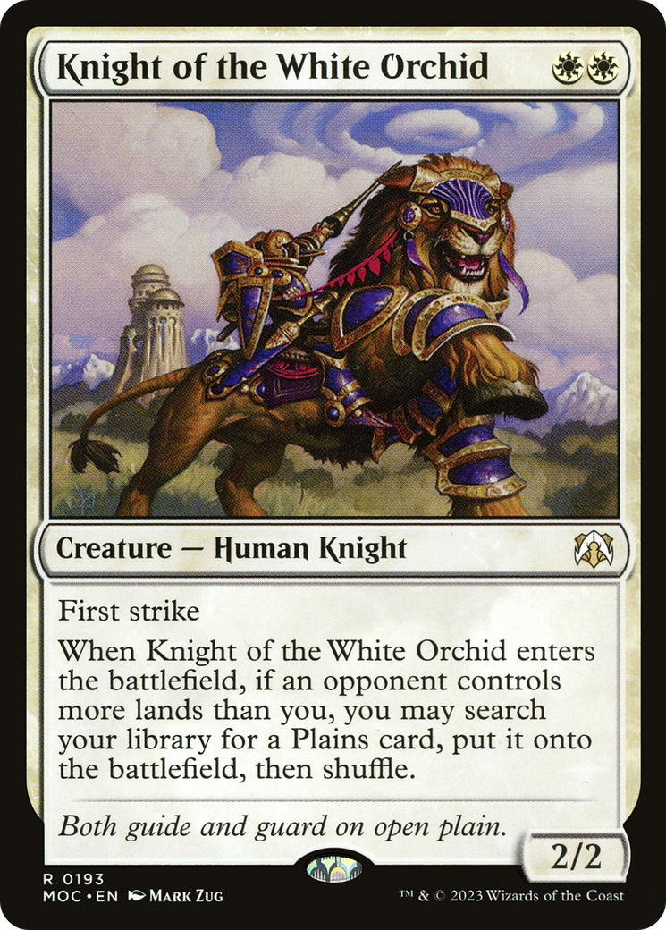 Image of Knight of the White Orchid (MOC-193) - March of the Machine Commander