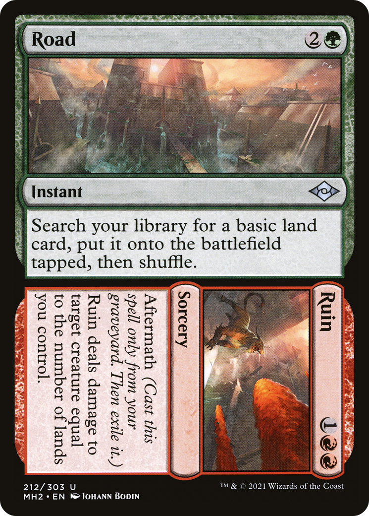 Image of Road // Ruin (MH2-212) - Modern Horizons 2 Foil