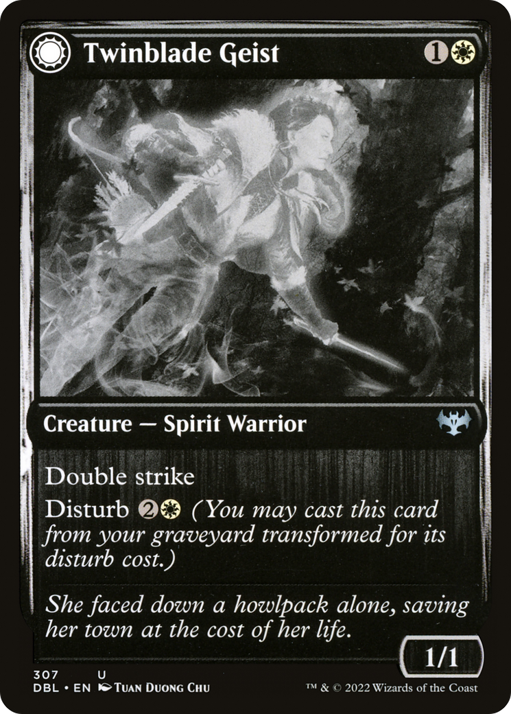 Image of Twinblade Geist (DBL-307) - Innistrad: Double Feature: (Double Faced Transform)