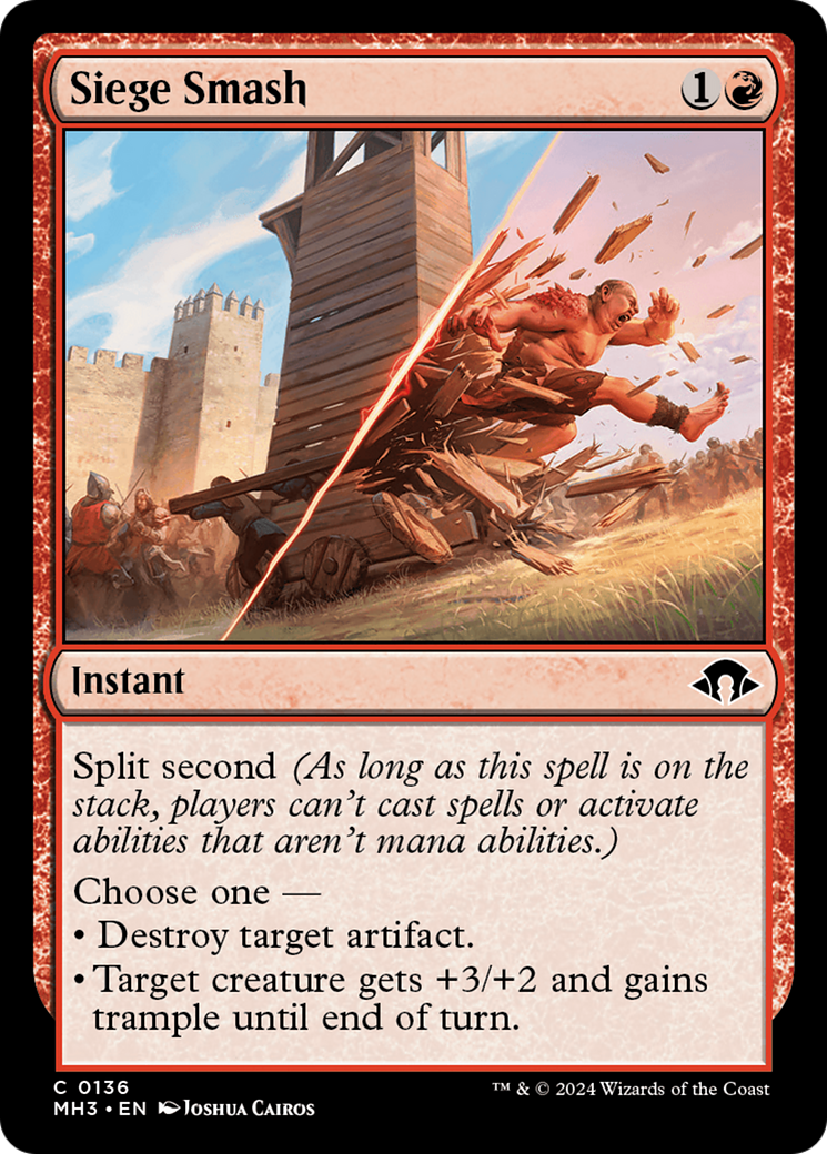 Image of Siege Smash (MH3-136) - Modern Horizons 3 Foil