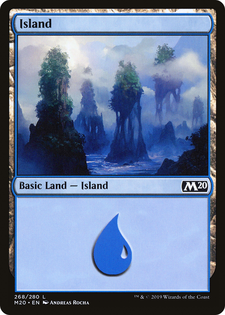 Image of Island (268) (M20-268) - Core Set 2020 Foil
