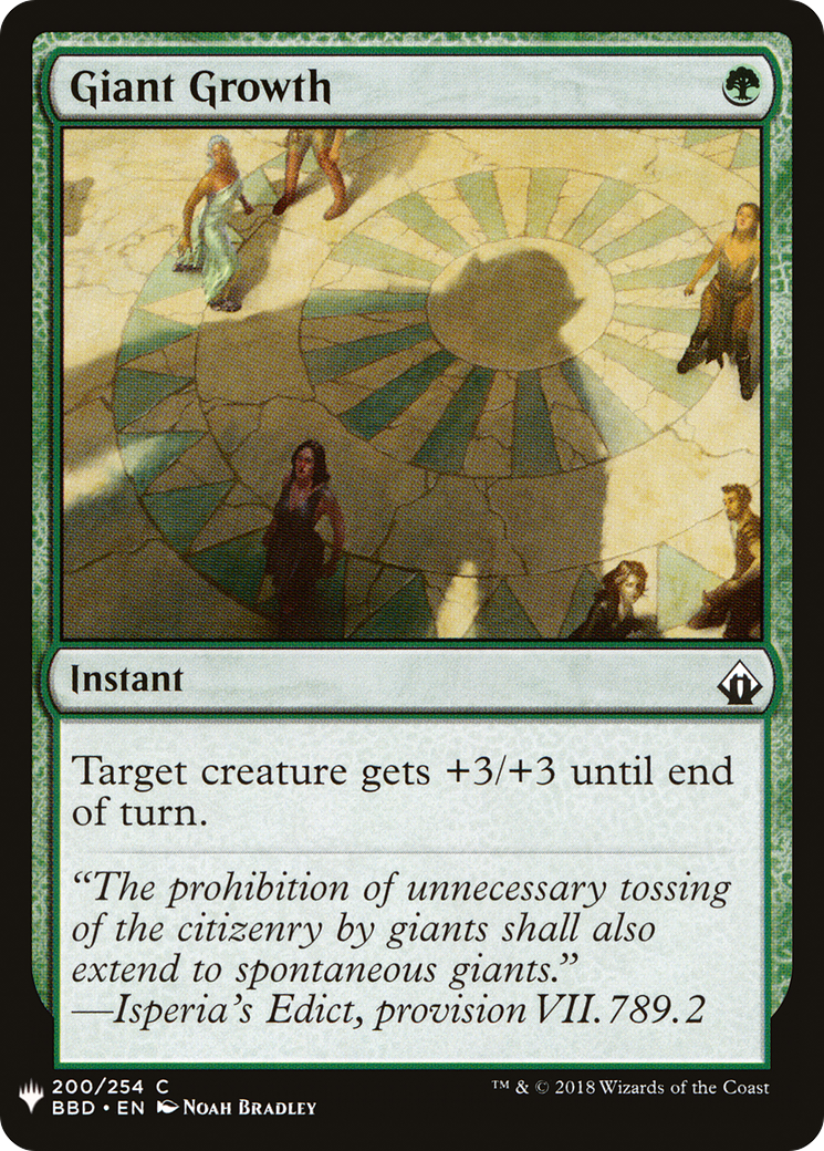 Image of Giant Growth (LIST-BBD-200) - The List
