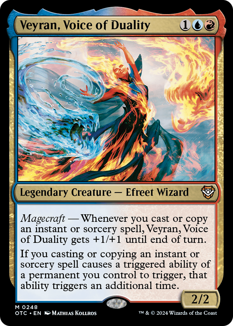 Image of Veyran, Voice of Duality (OTC-248) - Outlaws of Thunder Junction Commander