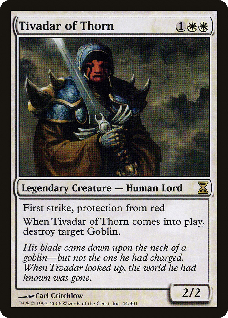 Image of Tivadar of Thorn (TSP-044) - Time Spiral Foil