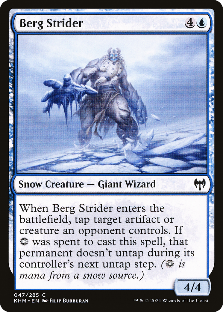 Image of Berg Strider (KHM-047) - Kaldheim: (snow) Foil