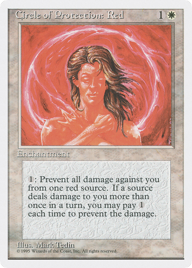 Image of Circle of Protection: Red (4ED-) - Fourth Edition