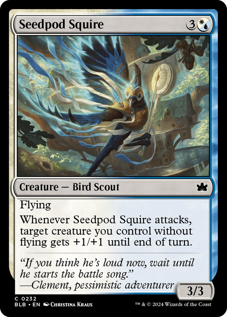 Image of Seedpod Squire (BLB-232) - Bloomburrow Foil
