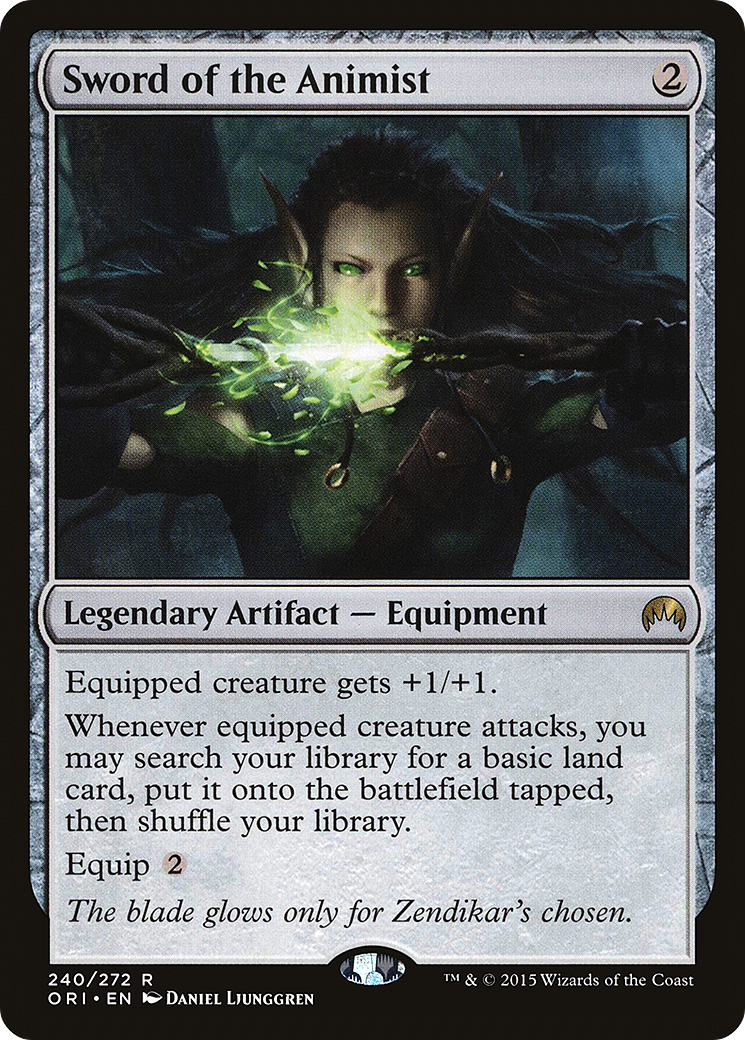 Image of Sword of the Animist (ORI-240) - Magic Origins Foil