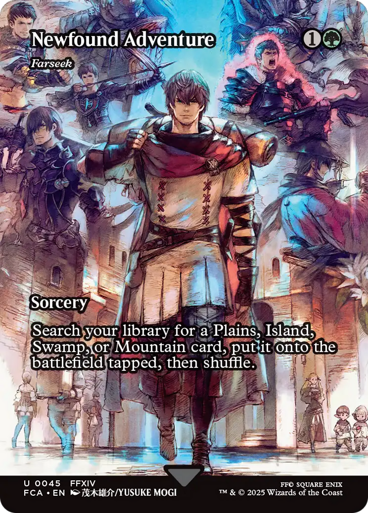 Image of Newfound Adventure - Farseek (Showcase) (FCA-045) - FINAL FANTASY: Through the Ages / Newfound Adventure (Borderless) Foil