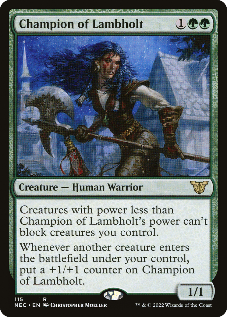 Image of Champion of Lambholt (NEC-115) - Neon Dynasty Commander
