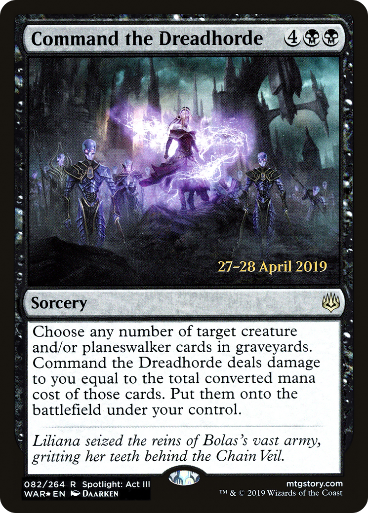 Image of Command the Dreadhorde (PRE-082) - War of the Spark Promos Foil