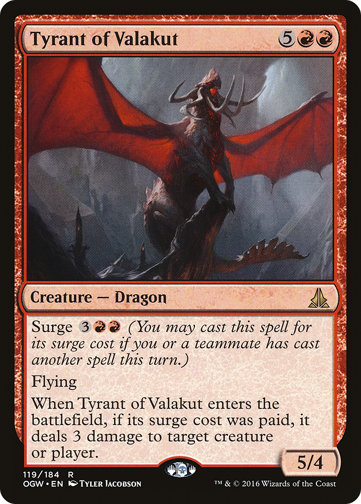 Image of Tyrant of Valakut (OGW-119) - Oath of the Gatewatch