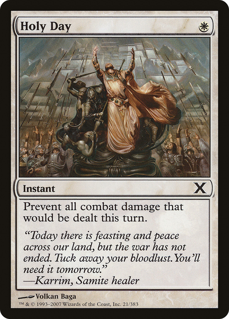 Image of Holy Day (10E-021) - Tenth Edition Foil