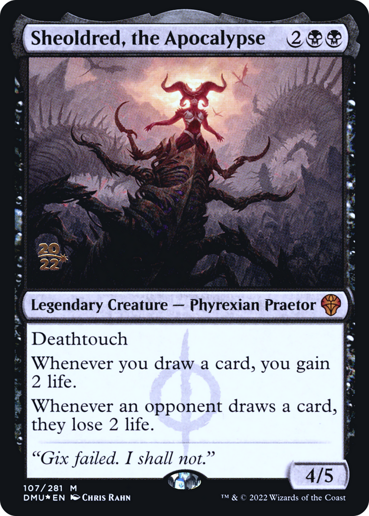 Image of Sheoldred, the Apocalypse (PRE-107) - Dominaria United Promos Foil