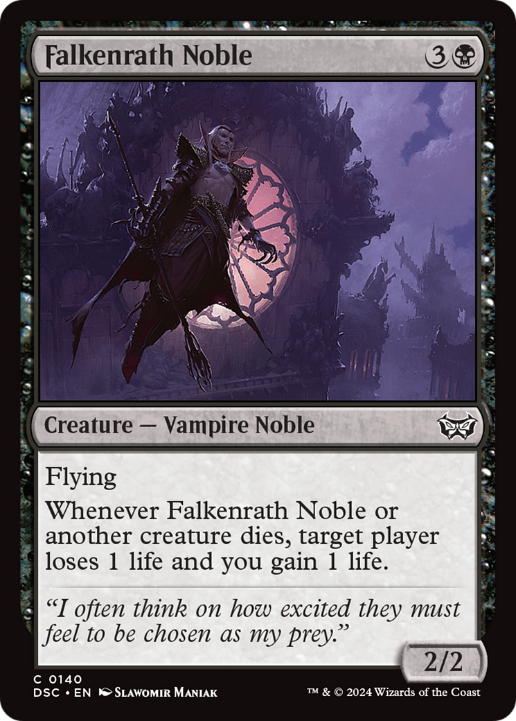 Image of Falkenrath Noble (DSC-140) - Duskmourn: House of Horror Commander