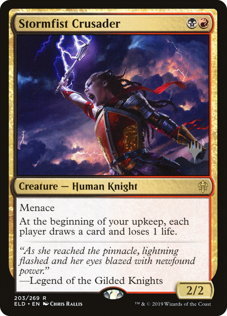 Image of Stormfist Crusader (PPELD-203) - Throne of Eldraine Promos