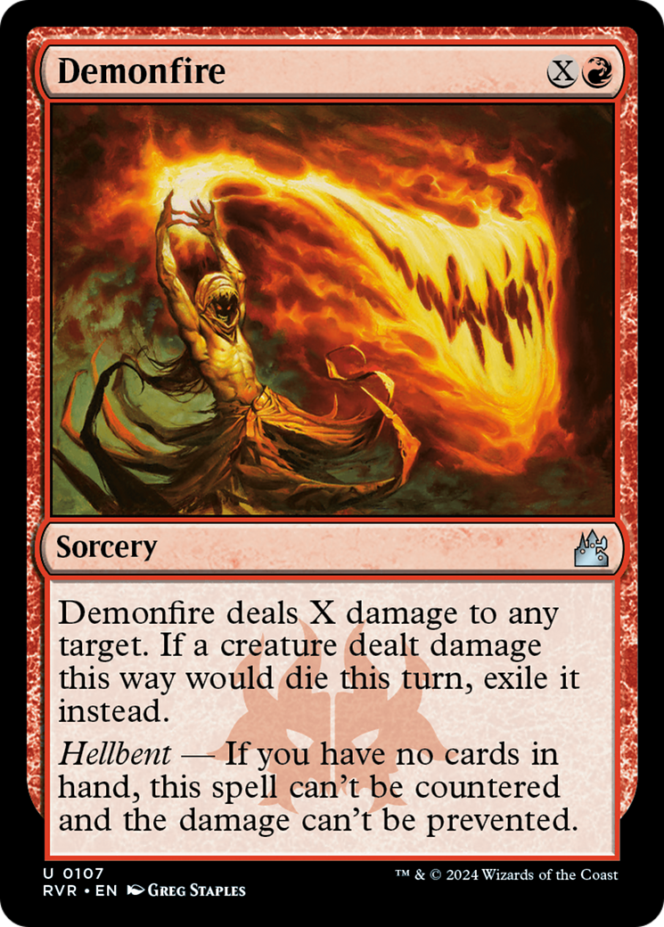 Image of Demonfire (RVR-107) - Ravnica Remastered Foil