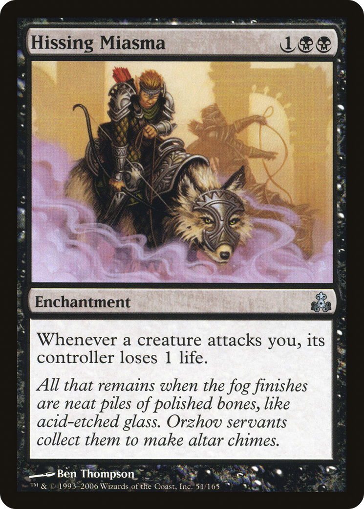Image of Hissing Miasma (GPT-051) - Guildpact Foil