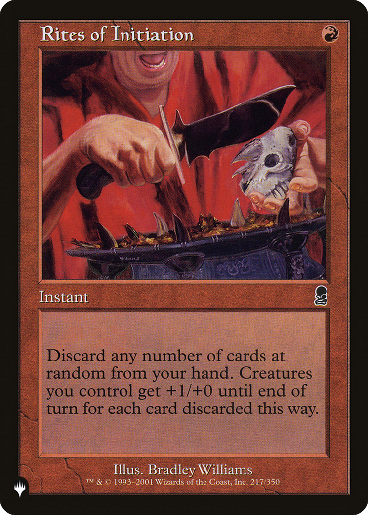 Image of Rites of Initiation (LIST-ODY-217) - The List