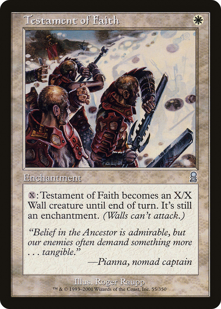 Image of Testament of Faith (ODY-055) - Odyssey Foil