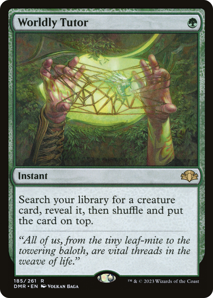 Image of Worldly Tutor (DMR-185) - Dominaria Remastered Foil