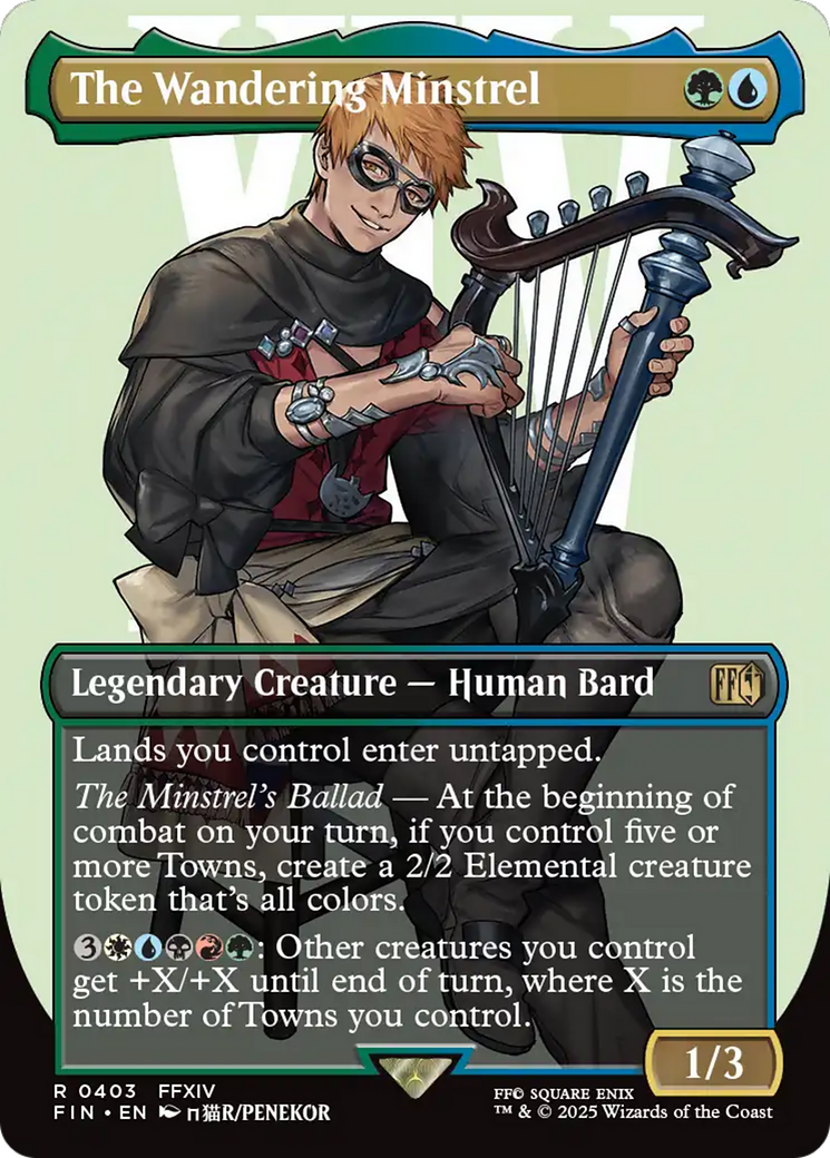 Image of The Wandering Minstrel (Borderless) (FIN-403) - FINAL FANTASY (Borderless)