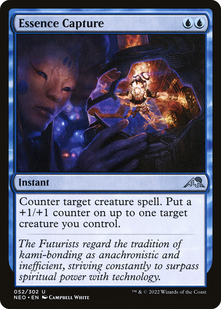 Image of Essence Capture (NEO-052) - Kamigawa: Neon Dynasty Foil