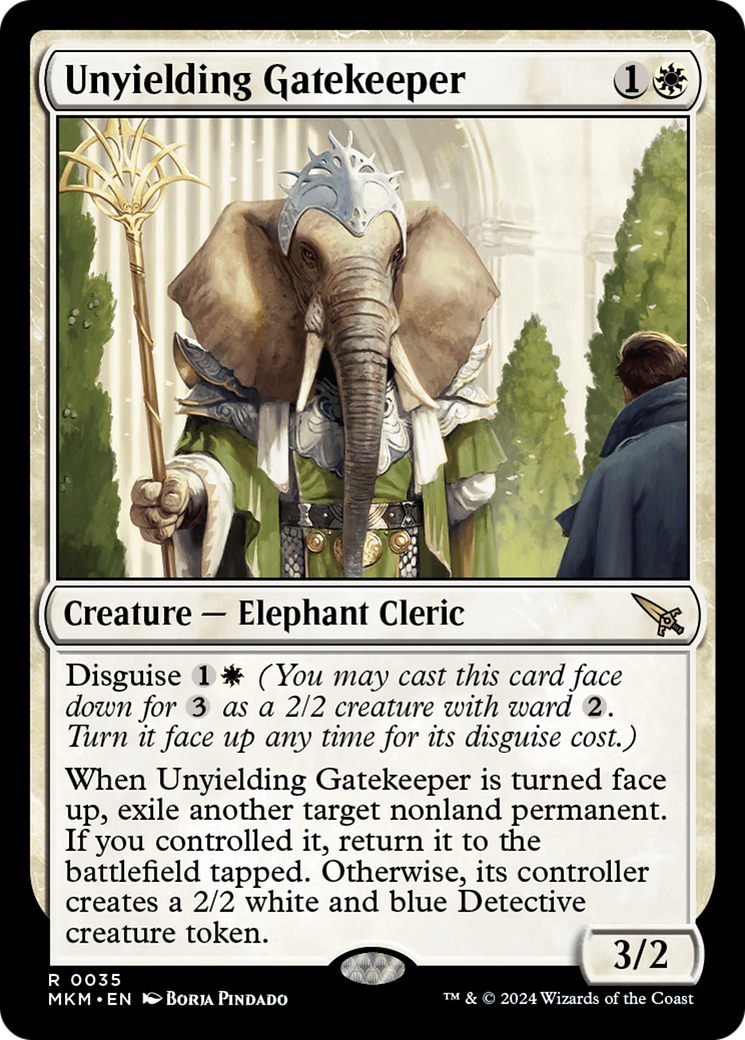 Image of Unyielding Gatekeeper (MKM-035) - Murders at Karlov Manor Foil