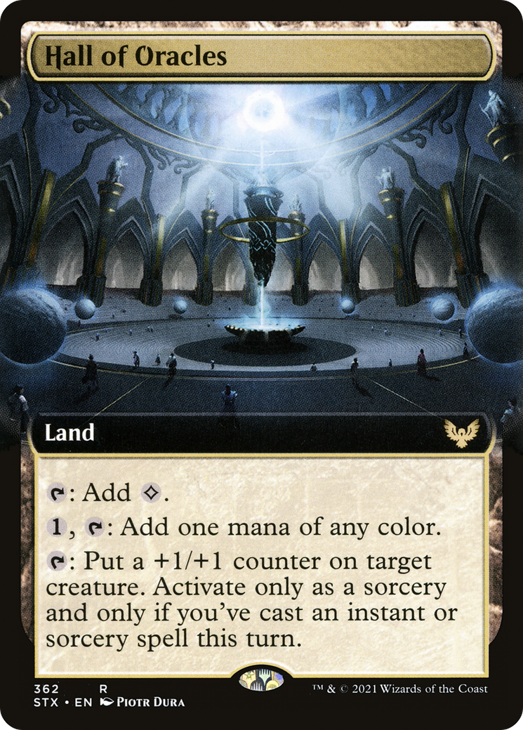 Image of Hall of Oracles (Extended Art) (STX-362) - Strixhaven: School of Mages: (Extended Art) Foil