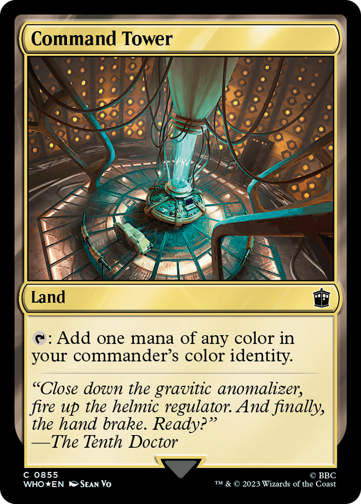 Image of Command Tower (0855) (Surge Foil) (WHO-855) - Doctor Who Foil
