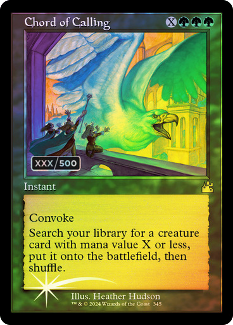 Image of Chord of Calling (Retro Frame) (Serial Numbered) (RVR-345) - Ravnica Remastered Foil