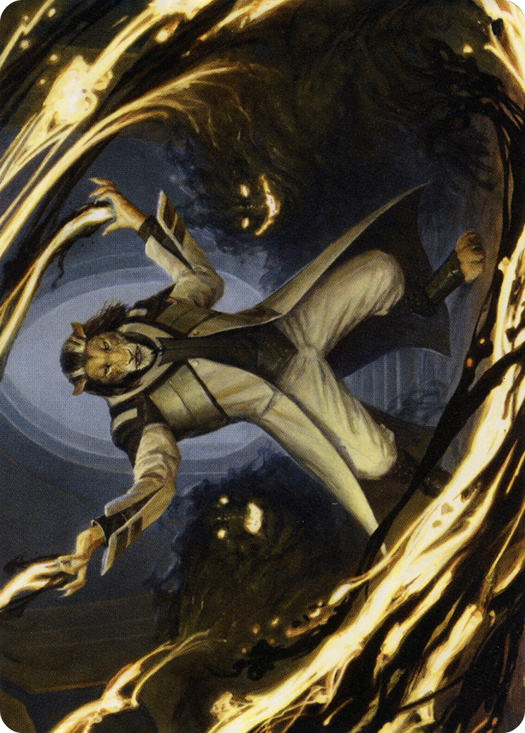 Image of Leonin Lightscribe // Leonin Lightscribe (ASTX-003) - Strixhaven Art Series (Borderless) Foil