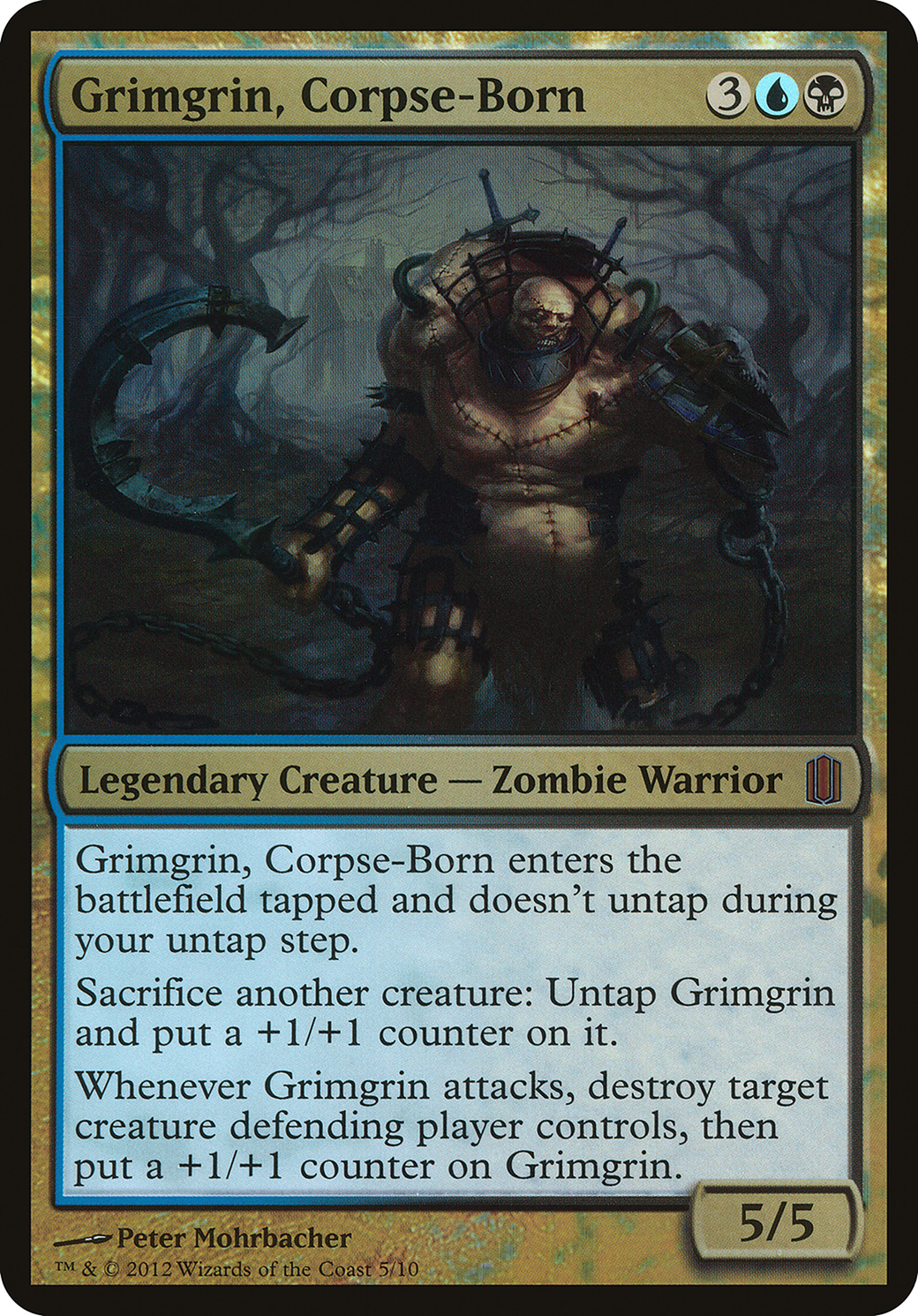 Image of Grimgrin, Corpse-Born (Commander's Arsenal) (OVER-) - Commander's Arsenal Oversized Foil