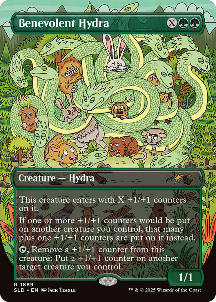 Image of Benevolent Hydra (SLD-1889) - Secret Lair Drop (Borderless) Foil