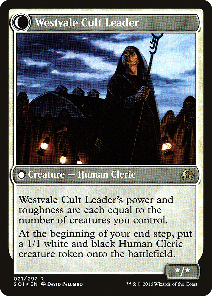 Image of Hanweir Militia Captain (PRE-021) - Shadows over Innistrad Promos: (Double Faced Transform) Foil