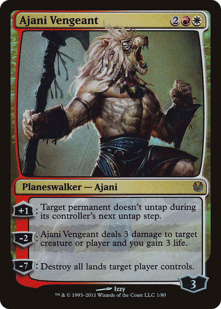 Image of Ajani Vengeant (DDH-001) - Duel Decks: Ajani vs. Nicol Bolas Foil