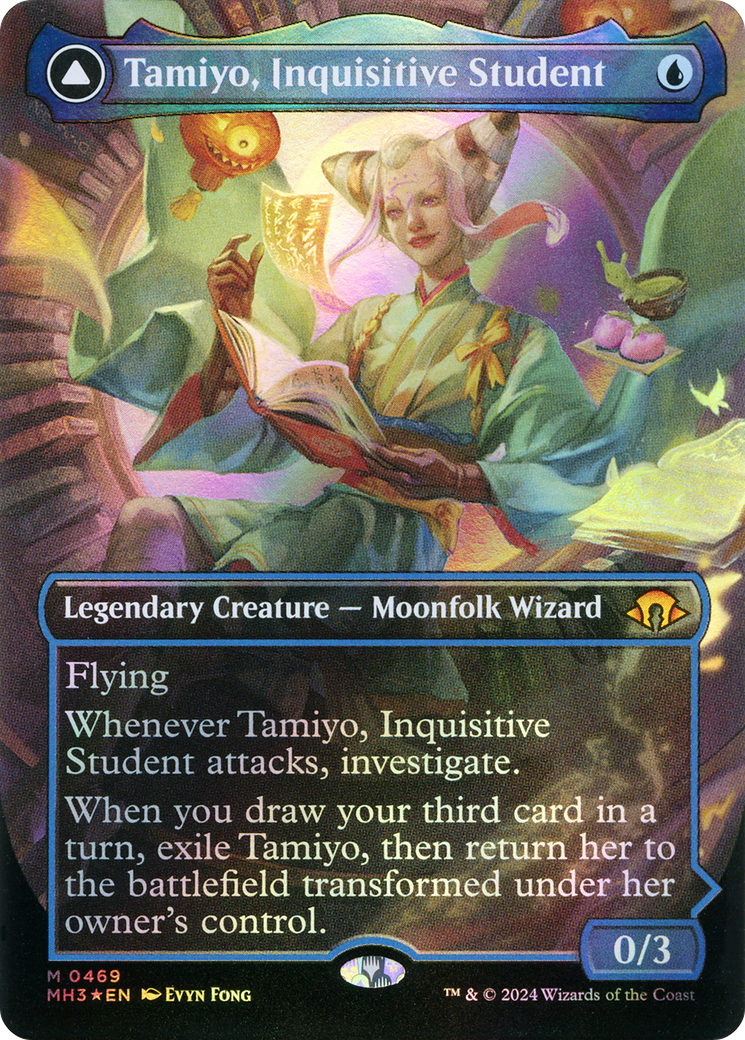 Image of Tamiyo, Inquisitive Student (Borderless) (Textured Foil) (MH3-469) - Modern Horizons 3 (Borderless) Foil