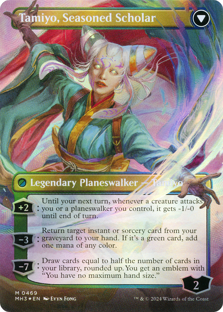 Image of Tamiyo, Inquisitive Student (Borderless) (Textured Foil) (MH3-469) - Modern Horizons 3 (Borderless) Foil