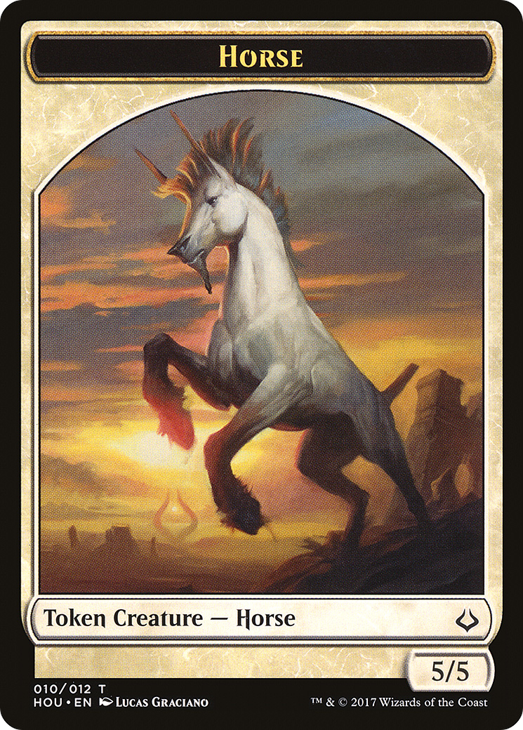 Image of Horse Token (HOU-010) - Hour of Devastation Tokens
