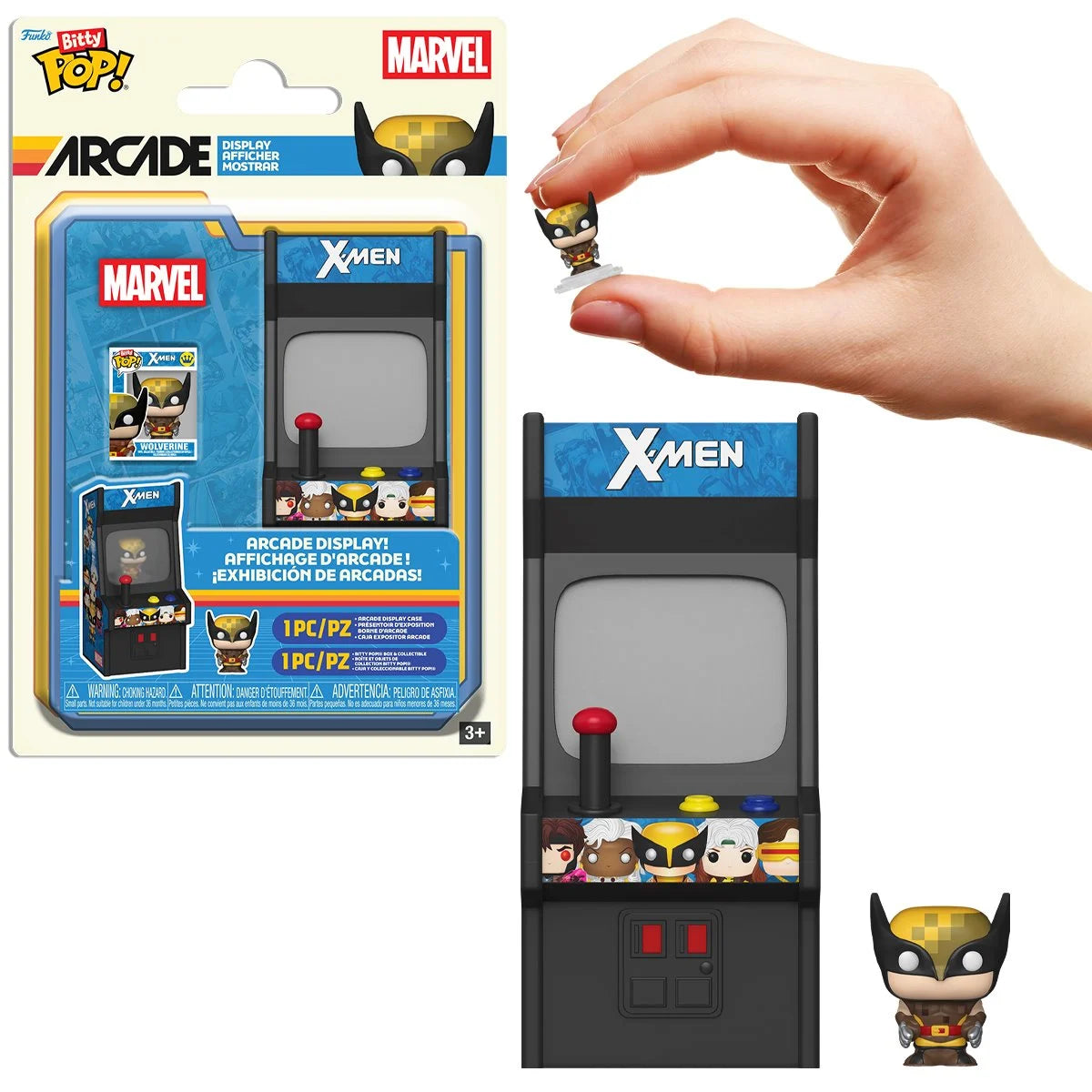 Image of X-Men Wolverine Funko Bitty Pop! Arcade Cabinet