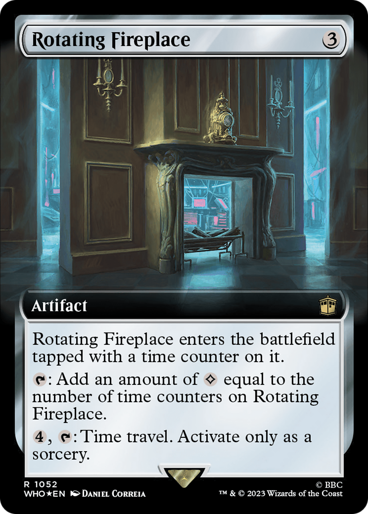 Image of Rotating Fireplace (Extended Art) (Surge Foil) (WHO-1052) - Doctor Who: (Extended Art) Foil