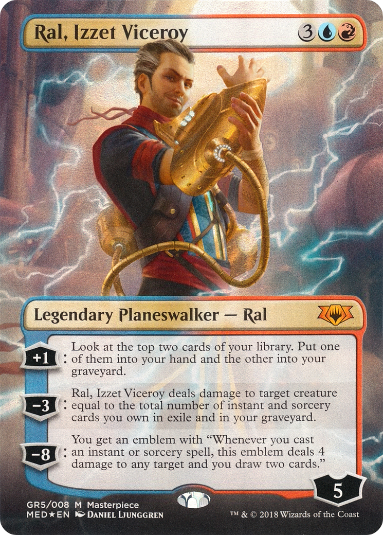 Image of Ral, Izzet Viceroy (MED-GR5) - Mythic Edition (Borderless) Foil